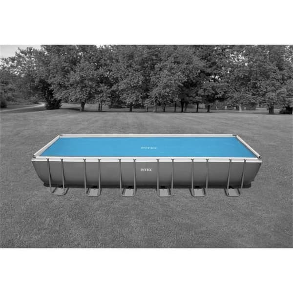Bubbelduk för rektangulära pooler 732 x 366 cm Blå