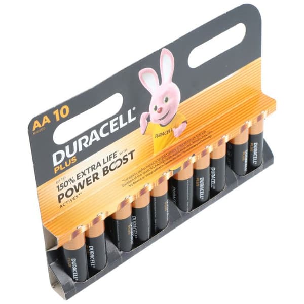 Duracell Plus Power Boost Pile LR6 (AA) alkalinen 1.5 V 10 kpl