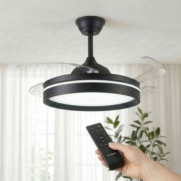 Loftventilator - INNOVAGOODS - VENTILATOR - LED 4000 lm - Stille DC-motor - 6 hastigheder Vit