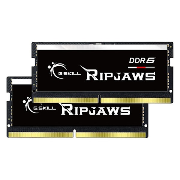 G.Skill RipJaws Serie SO-DIMM 32 GB (2 x 16 GB) DDR5 4800 MHz CL34 - Dual Channel Kit 2 RAM-moduler SO-DIMM PC5-38400 - F5-480