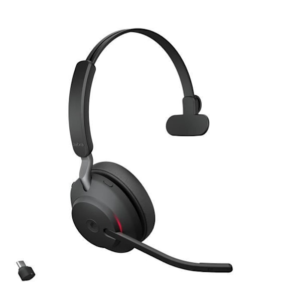 Trådløse headset - JABRA - Evolve2 65 - USB-C - Mono - Lydisolering