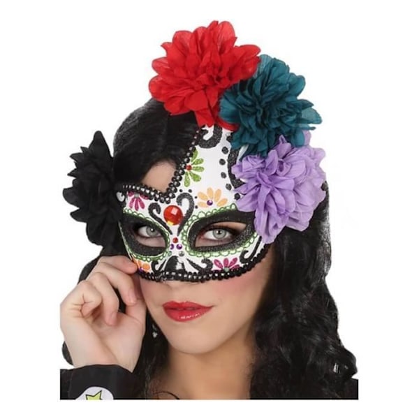 Day of the Dead-mask för vuxna - ATOSA - Flerfärgad - Mask - Blandad - Halloween Flerfärgad