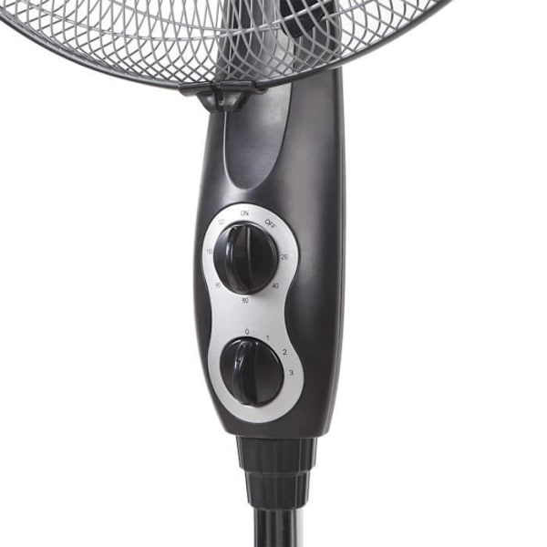 Gulvventilator - Orbegozo - SF 0156 - 45 cm - Sort/Sølv - 3 hastigheder Svart silver