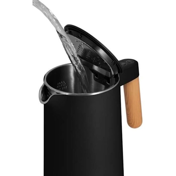 Elkedel Concept RK3301 - Temperaturkontrol - 1,5L - Sort - Kalkfri Svart