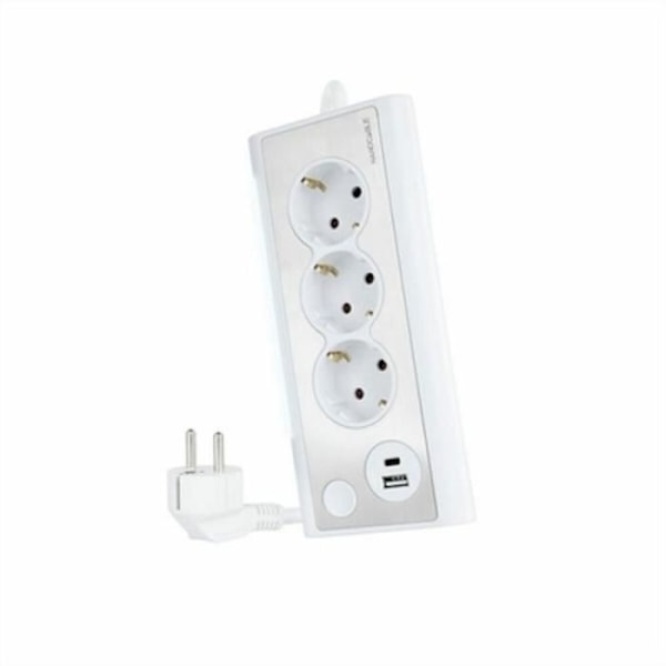 Pidempi kaapeli 3 Tomas Schuko - NANOCABLE - 10.37.0013-W - USB x 2 - 1.5 m - Valkoinen Vit