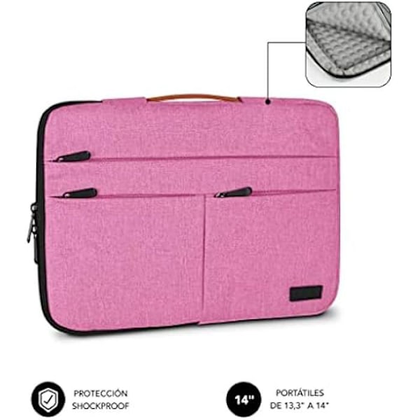 SUBBLIM Air Padding 360 Sleeve 13,3-14"-Rosa Rosa