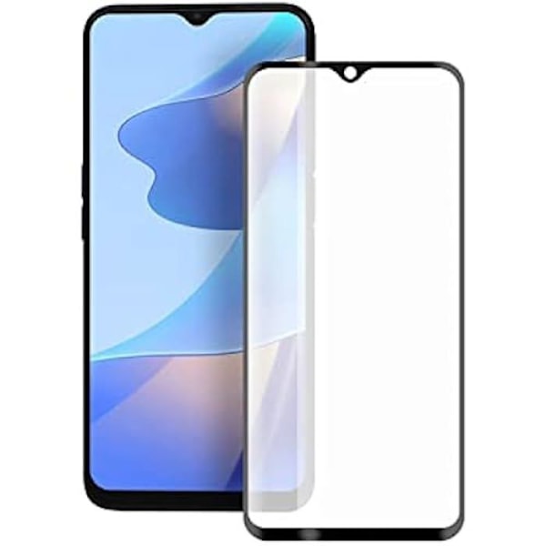 Skærmbeskytter - KSIX - OPPO A16/A16S - Hærdet glas - Tykkelse 0,33 mm - Sort Svart