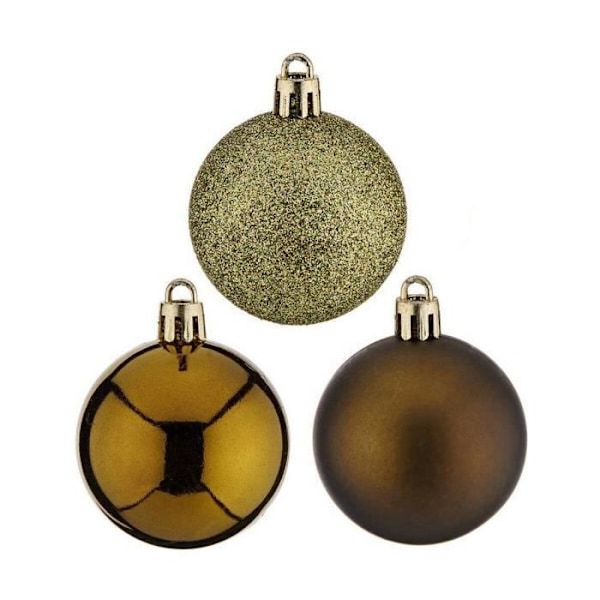 set gröna plastjulkulor 5 x 6 x 5 cm (12 enheter)
