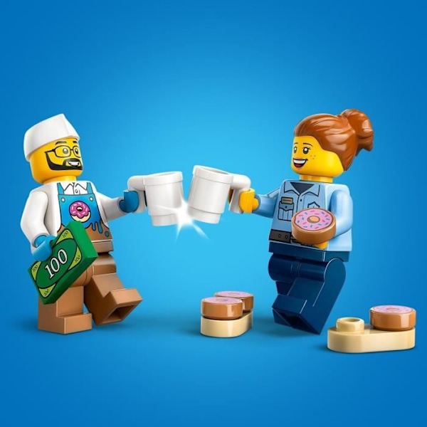 LEGO City 60452 Donut Food Truck – Byggleksak för pojkar från 5 år och uppåt Flerfärgad