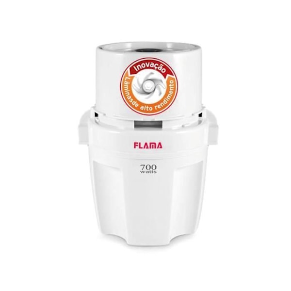 Minisilppuri - Flama - 1705FL - 0,2 kg - Lasi - Ruostumaton teräs - 700 W Valkoinen