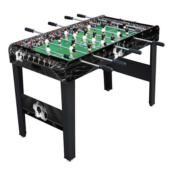 Junior Bordfodbold - DEVESSPORT - Dimensioner 115x61x78cm - Teleskopisk sikkerhedsstang 12,7 mm - Sort