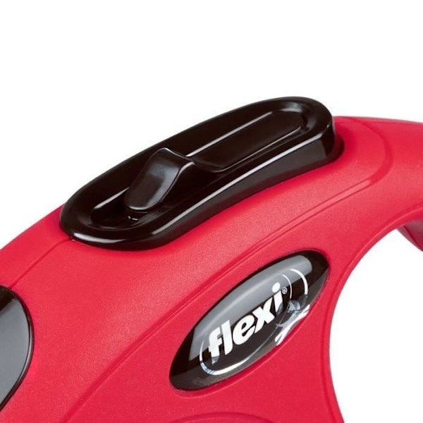Flexi Collection Strap S tilbagetrækkelig snor - FLEXI - Rød - Til hunde op til 15 kg röd och svart