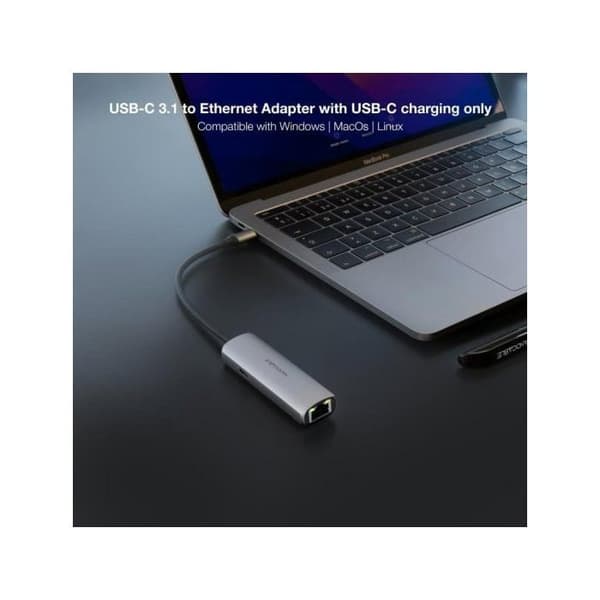USB-C Hub - NANO CABLE - 10.16.4603 - 2 Porttia - PD 100W - Harmaa