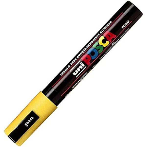 Penna - POSCA - CF6 POCKET MEDIUM YELLOW - Vatten- och ljusbeständig Gul