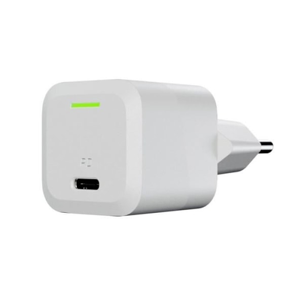 Green Cell USB Oplader PowerGaN 33 W PD 3.0 QC 3.0 1x USB-C hvid - CHARGC06W Hvid