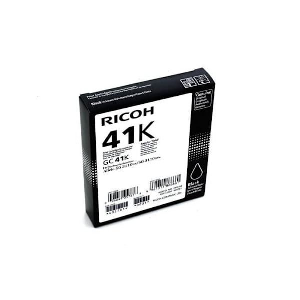 Ricoh GC41K musta geelimustepatruuna