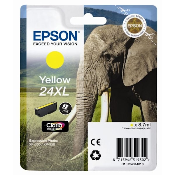 Epson T2434 XL Elephant Yellow Ink Cartridge