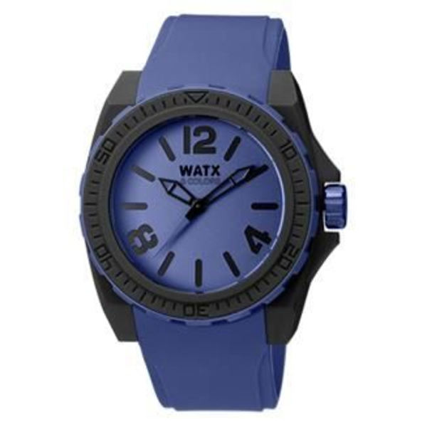 Ur - WATX&COLORS - BLACKOUT DEEP BLUE - Quartz - Analog - Guld rustfrit stål Svart blå