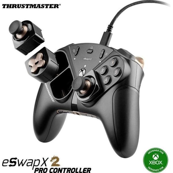 Fuldt modulær Pro Gamepad - THRUSTMASTER - ESWAP X 2 PRO CONTROLLER - Til Xbox One XBOX SERIES og PC - Sort Sort