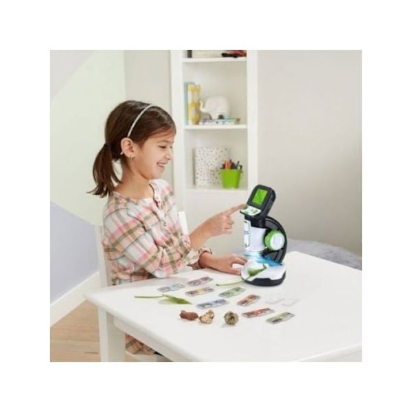 Mikroskop VTech Multimedia HD-skärm 200x 240 Bilder BBC 18 Smartkort