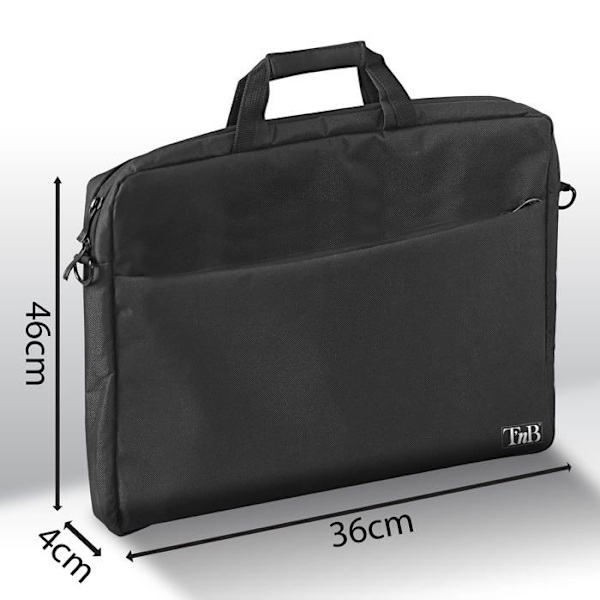 PC-taske 17" - TNB - NBMARS17 - Bærbar taske - Farve Sort - Kompatibilitet 17 tommer