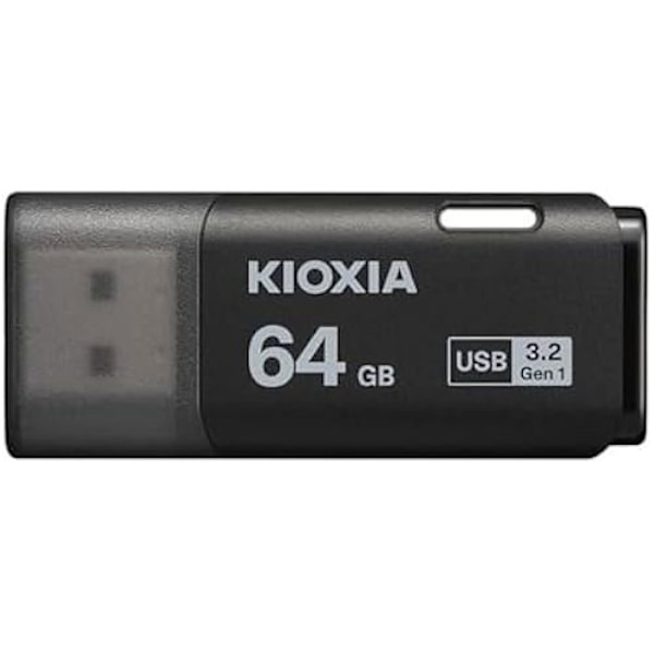 KIOXIA TransMemory U301 64 GB USB-flashdrev Sort