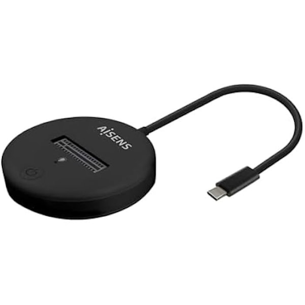 AISENS - ASUC-M2D013-BK - USB-C Dock M.2 (NGFF) Asuc-M2D013-Bk SATA/NVMe A USB3.1 Gen2, sort Sort