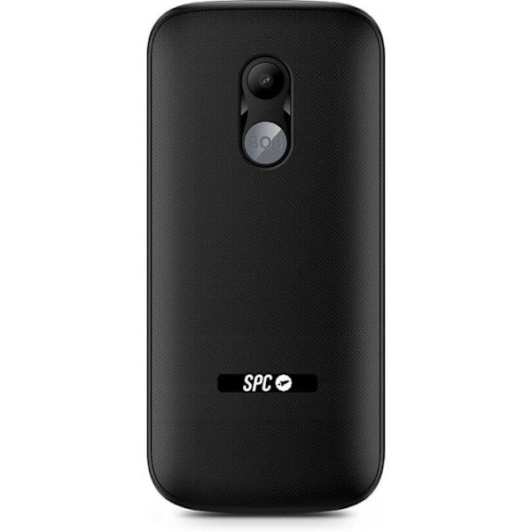 SPC Fortune 2 4G – vanhempi 4G-matkapuhelin, SOS-painike, korkea soittoäänenvoimakkuus, kauko-asetukset, suuret painikkeet, musta