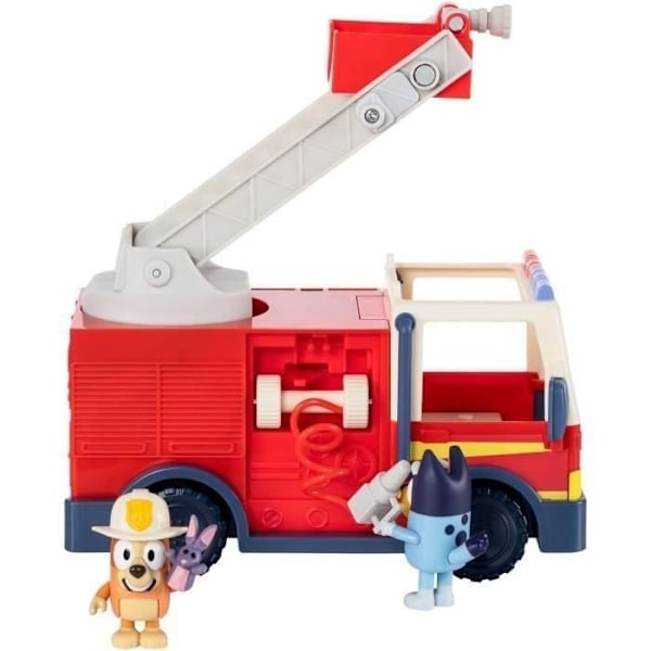 Bluey Brandbil fra Bluey - Miniature Univers - MOOSE TOYS - Fra 3 år röd och svart