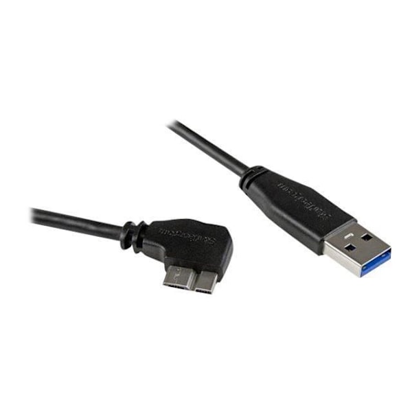 STARTECH Ohut Micro USB 3.0 -kaapeli - USB-A - Micro-B, oikea kulma - M/M - 1 m