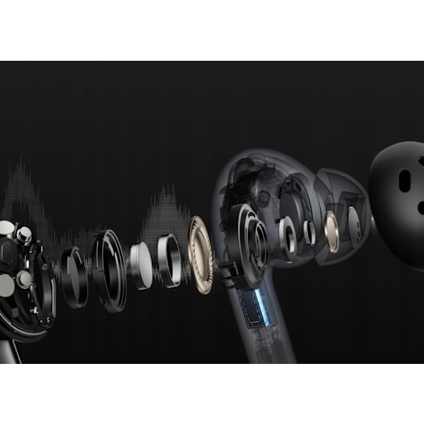 Trådløse høretelefoner - OnePlus - Buds 3 - ANC - 44 timers batterilevetid - Bluetooth 5.3 - Sort
