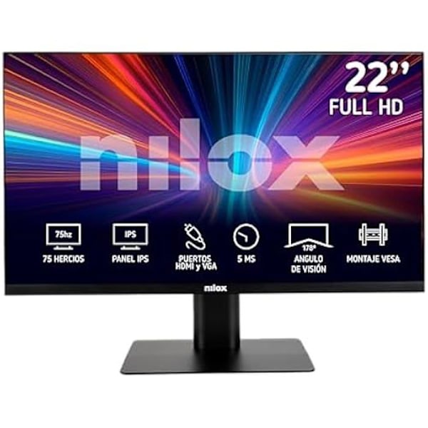 NILOX NXM22FHD11 21,5" LED FullHD 75Hz Sort