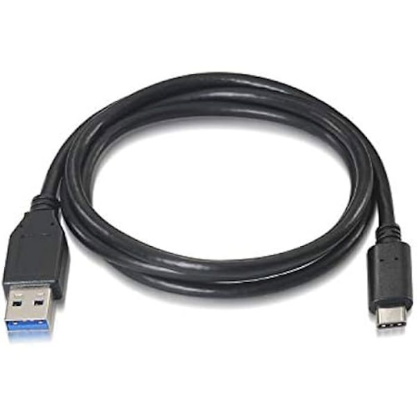 AISENS A107 – 0060 – USB 3.1 -kaapeli (10 Gbps, 3 A, 1 M, matkapuhelimelle ja tabletille) Väri Musta