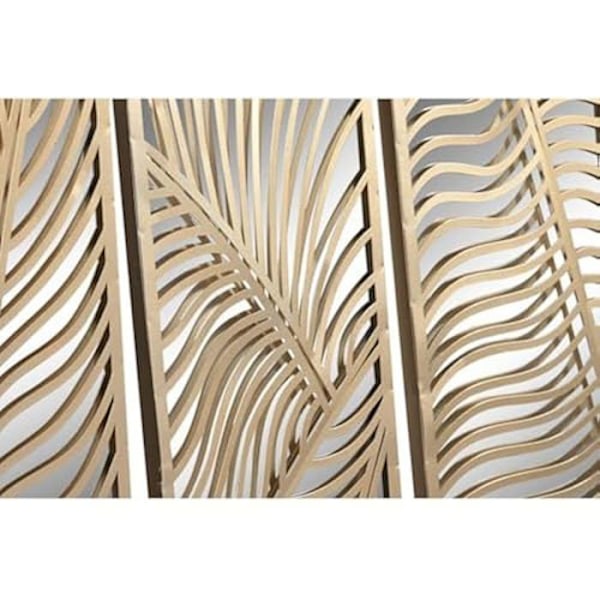 Seinäkoristelu - HOME ESPRIT - Kasvinlehti - Monivärinen - 73,5 x 26 x 10 cm mångfärgad