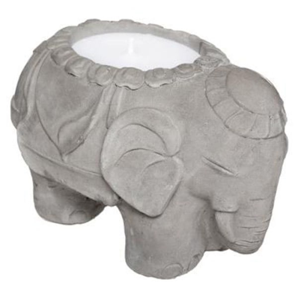 Doftljus "Elephant" 180g Citrongräs Grå