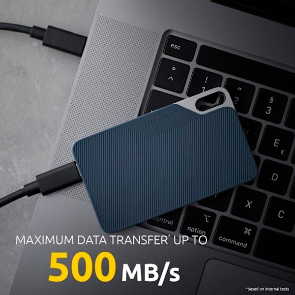 Ekstern harddisk - INTENSO - TX100 - 1 To - USB-C 3.2 Gen 1x1 - Ekstern SSD