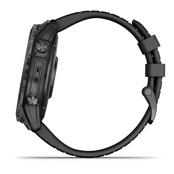 GARMIN - Epix Pro (Gen2) - Højtydende smartur - 51 mm - Stål, Grå med sort rem