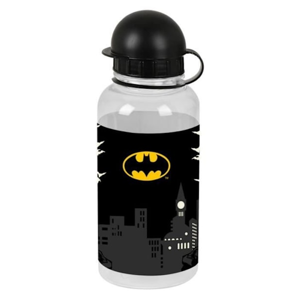 Vesipullo - SAFTA - BATMAN HERO - 0,5L - BPA-vapaa muovi - Musta Svart