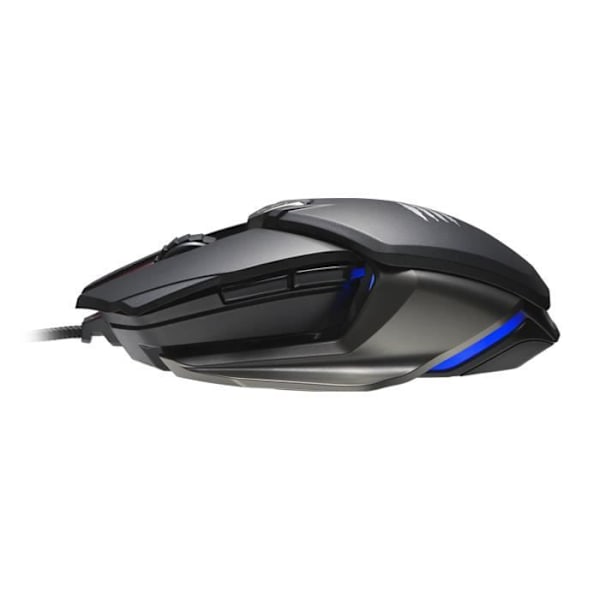 Madcatz B.A.T. 6+ Ambidextrous Gaming Mouse - 16000 DPI & 2000Hz sensor - 2ms DAKOTA Switch - Handledsstöd Svart, Grå, Röd