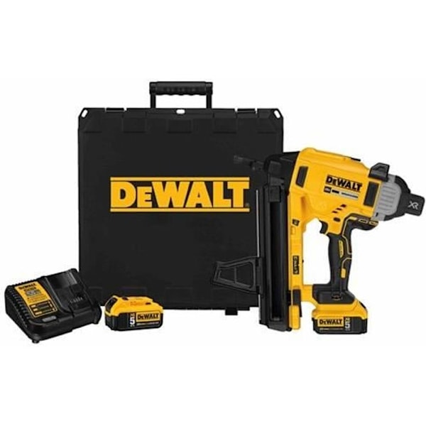 DEWALT DCN890P2 langaton viimeistelynaulain - 18V 2 x 5 Ah Li-Ion betoni ja teräs