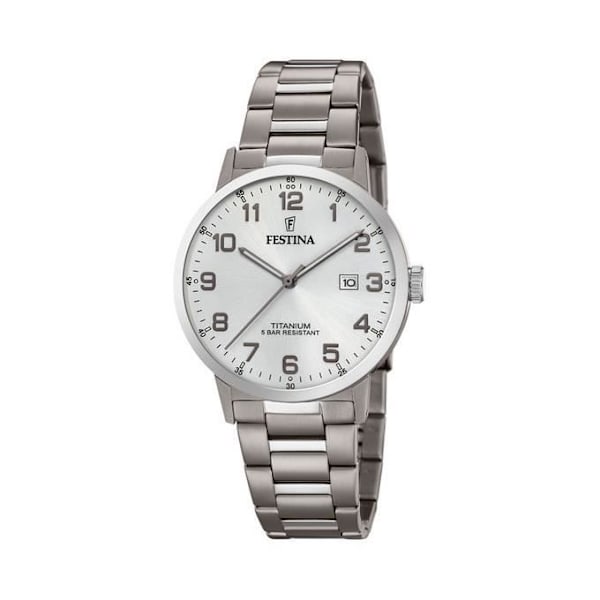 Ur - Festina - F20435-1 - Titan - Vandtæthed 5 ATM - Analogisk Grå
