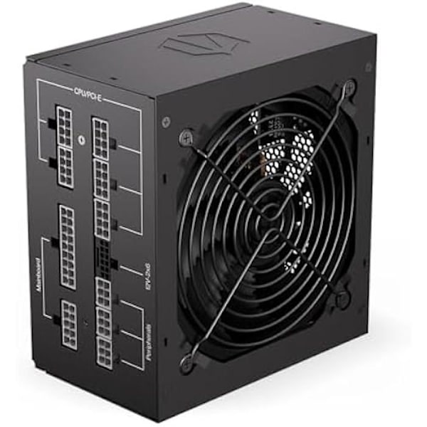 PC Strømforsyning - ENDORFY - Supremo FM6 Gold 850W - ATX 3.1 - 80 Plus Gold - Stille og Modulerbar Sort