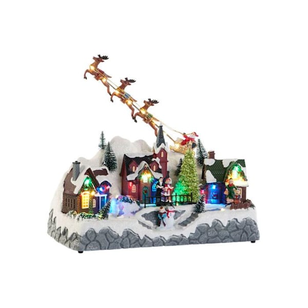 Jouluverhoilu DKD Home Decor 34x18x27,5 cm (x3) Flerfärgad