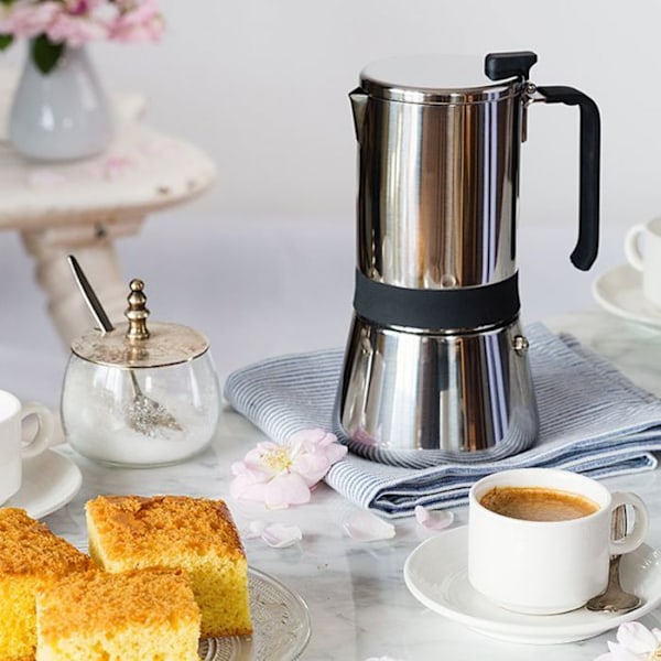 Cafékanna - Monix - M770004 - Inox 18/10 - 4 koppar - Kompatibel med induktion