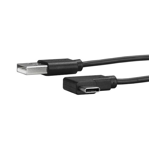 USB C -kaapeli - STARTECH - 1 m - Oikea kulma - Synkronointi ja lataus - Musta