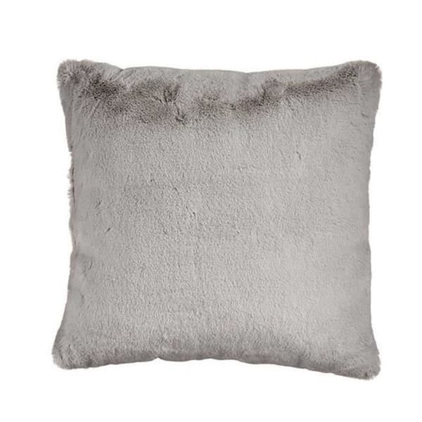 Kudde - Syntetisk - Grå - 40 x 40 cm - Mjuk textur - Samtida design Grå