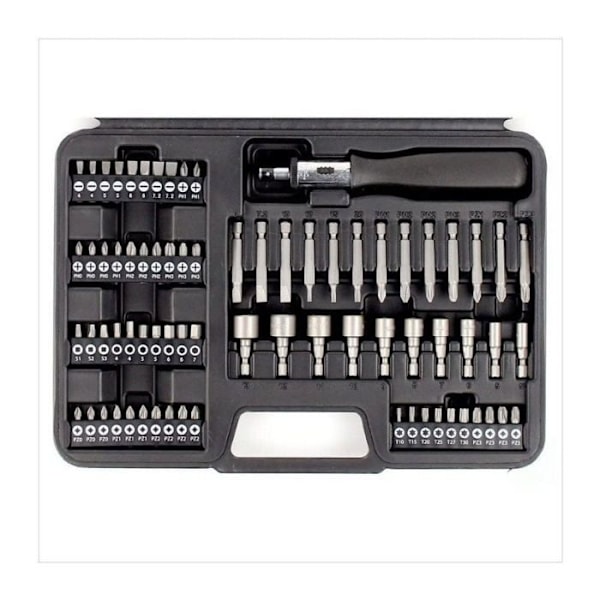 Lisävarusteiden paketti - DEWALT - DT0109 - 109 lisävarustetta - Puusuuttimet, metallin porat, tiilien porat - Ruuvimeisselit