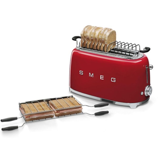 SMEG Toaster 4 skiver årgang '50 rød