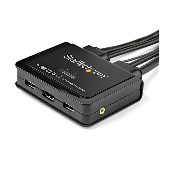 KVM-kytkin - STARTECH - SV211HDUA4K - 2 Porttia - 4K 60Hz - USB:llä toimiva