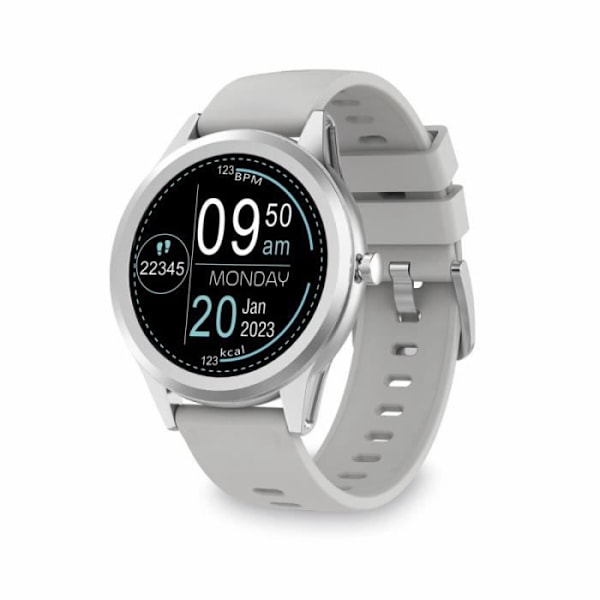 KSIX Globe Silver Smart Watch